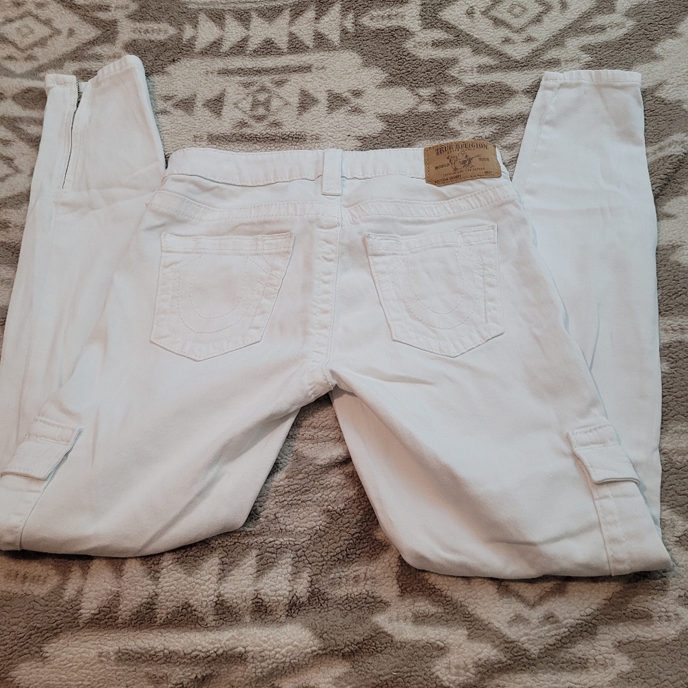 True Religion Women's Skinny Jeans in White - Picture 5 of 10